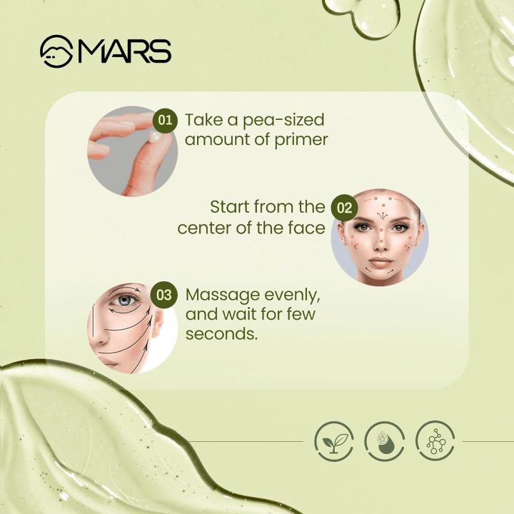 MARS%20Glow%20O'%20Clock%20Gel%20Primer%20for%20Face%20Makeup%20%7C%20Enriched%20with%20Green%20Tea%20Extracts%20%7C%20Dewy%20Primer%20%7C%20Long%20Lasting%20%7C%20Power%20Grip%20%7C%20Ideal%20for%20Dry%20Skin%20(30ml)%20-%20Image%206