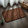 Bath Mat Cobblestone Bathroom Rugs Water Absorbent Bath Mats for Bathroom Machine Washable Bath Rugs(40X60cm,Khaki) Easy Install. 