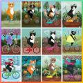 High Quality Paint Cartoon Animal Cat Pattern Canvas Hanging Sale Diamond Painting Mosaic 5d Stitch Art Room Home Garden Decor Big Size. 