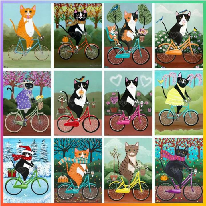 High%20Quality%20Paint%20Cartoon%20Animal%20Cat%20Pattern%20Canvas%20Hanging%20Sale%20Diamond%20Painting%20Mosaic%205d%20Stitch%20Art%20Room%20Home%20Garden%20Decor%20Big%20Size%20-%20Image%202