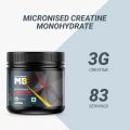 MuscleBlaze Micronized Creatine Monohydrate 250g 83 Servings for Muscle Gain and Strength. 