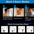 24PCS Replaceable Shaver Blades Refills Manual 3 Blades Refills 3 Mens Refills Shaver Blades Set Kit. 