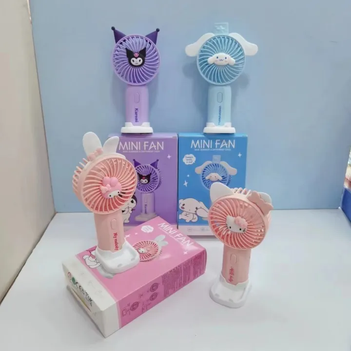 Sanrio%20Cartoon%20Portable%20Handheld%20Small%20Fan%20Cute%20Mini%20Kuromi%20Melody%20Children%20Students%20Desktop%20Small%20Electric%20Fans%20-%20Image%204