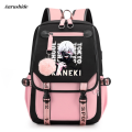 Anrushide Backpack Fashion Large Capacity Men's Women's Backpack Printed Portable Anime Hot Kanemuken Travel Bag Boy Girl School Bag. 