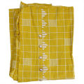 Yellow Check Design Kurta Surwal Set  For Women. 