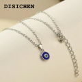 DISICHEN Portable Turkey Evil Eye Charms Necklace for Woman Blue Round Pendants Couple Chain Necklaces Lucky Jewelry 2023 Fashion Friendship Gift. 