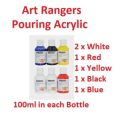 Art Rangers Pouring Acrylic Set 6bottles 100ml (6x3.38fl . oz). 