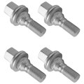 4Pcs 17mm Car Wheel Nuts Bolts Flat Seat for 206 3008 207 CC SW 508 C5 C4L 540567. 