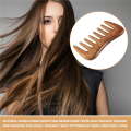 OUMERY Wide Tooth Hair Comb - Natural Wood Comb for Curly Hair - No Static Sandalwood Hair Pick Wooden Comb for Detangling. 