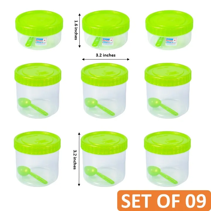 Bagmati%20Set%20Of%2009%20Plain%20Small%20&%20Medium%20Plastic%20Utility%20Containers%20With%20Spoon%20-%20-%20Image%207
