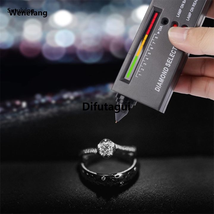 Difutagui Wenefang Sutuiying 1PC Diamond Tester Pen High Accuracy, Accurate Easy Distinguish Hot Selling 2025 New Sales promotion LCD Display Fast Diamond Selector Tool（No battery）