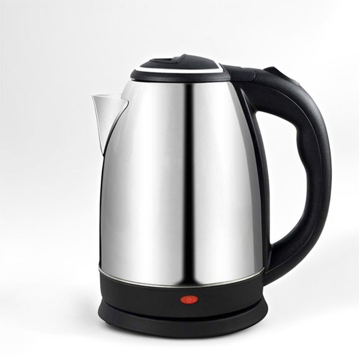2L Intelligent Electric Kettle Automatic Water Heater For Home and Office Use- Silver, Black