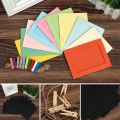 10 Pcs Paper Frame With Clips Diy Kraft Paper Picture Frame Hanging Wall Photo Album 2M Rope Home Decoration Craft. 