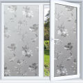 Electrostatic Decorative Window Film PVC Reduce Annoying Static Window Cling for Bathroom. 
