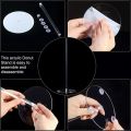 4 Pieces Acrylic Donut Stands Clear Bagels 5.9 Inch Round Stand Holder Dessert Stand Table for Christmas Party. 