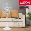 Electromax Stand Fan With Timer And Heavy Base With Speed Control. 