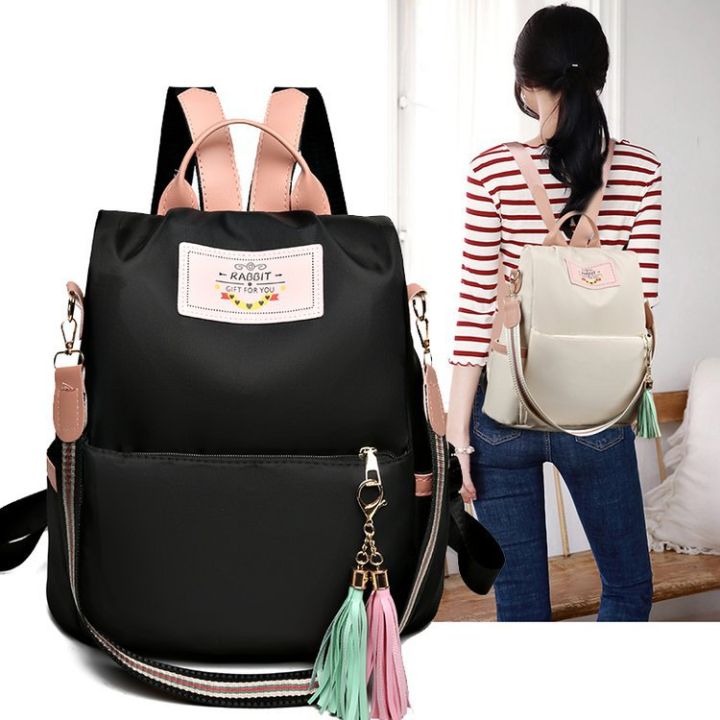 Oxford Cloth Bag Women s 2023 New Trendy Fashionable All match Anti theft Backpack Korean Style Student Schoolbag Travel Backpack Daraz .np