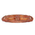 Wooden Floral Carved Tray. 