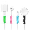 Spiral Charger Spring Cable Protector Data Cable Saver (Pack Of 4). 