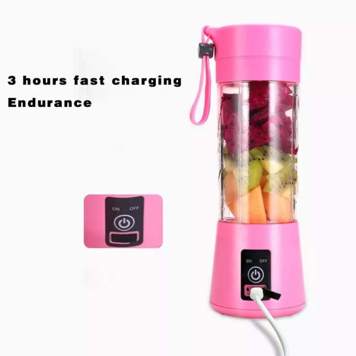 380Ml%206%20Blades%20Usb%20Rechargeable%20Portable%20Electric%20Fruit%20Juicer%20Smoothie%20Blender%20with%20Built%20in%20Power%20Bank%20-%20Image%204