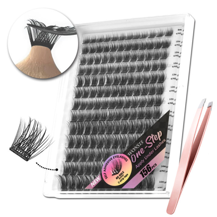 HOT%20Self-Adhesive%20False%20Eyelashes%20156pcs%20Adhesive-Free%20False%20Eyelashes%20Getting%20Started%20Easy%20One%20Minute%20Out%20Mixed%20Sizes%20-%20Image%202