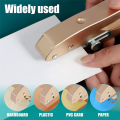 Single Hole Punch 10mm Heavy Duty Hole Puncher Edge Banding Punching Plier with Scale for Paper Cards Plastic Cardboard Easy Install Easy to Use. 