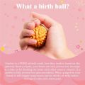 Wooden Massage Ball - 2pcs Acupressure Ball for Natural Labor and Delivery Essentials, Birthing Comb, Stress Relief. 