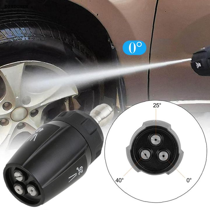 DISICHEN Cleaning Solution Universal Rustproof Power Washer Spray Nozzle Easy Connect Replacement Part for Pressure Washer Adjustable Design Buyers' Choice High Pressure Washing Spray Nozzle