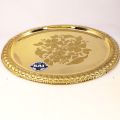 Designer Brass Thaali 35cmx28cm Pital Plate Fancy Tray Pooja Thaal. 