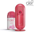 Automatic Room Spray Freshner Machine (Including 225mL Amazing Fragrance Refill, 60-Day pack) | Godrej Aer Matic Petal Crush Pink. 