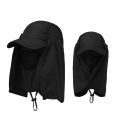 Summer Outdoor Removable Drawstring Big Brim Sports Hiking UV Protection Jungle Face Neck Cover Sun Protcet Cap Fisherman Hat Visor Hat. 