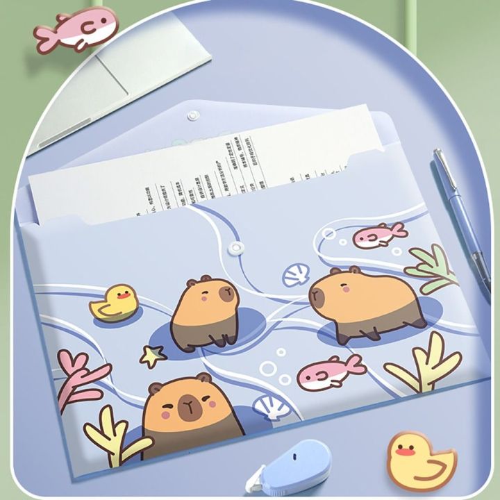 5PCS/Set%20Cartoon%20Snap-fastener%20A4%20File%20Folder%20Waterproof%20Large%20Capacity%20File%20Organizer%20Test%20Paper%20Storage%20PP%20Document%20Bag%20Gift%20-%20Image%204