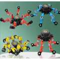 Transformable Fingertip Gyro, Fidget Spinner, Octopus robot , Spider robot.. 