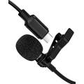 Lavalier Microphone USB C Professional Lapel Clip-on Mic Android Type-C Device. 
