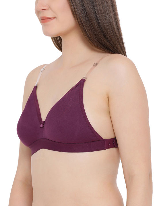 Clovia%20Full%20Coverage%20Bra%20with%20Detachable%20Transparent%20Back%20&%20Shoulder%20Straps%20In%20Purple%20-%20Image%204
