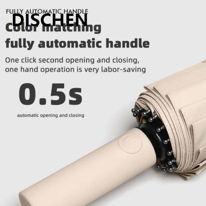 DISCHEN%20Bargain%20price%20Xiaomi%20Youpin%20Umbrella%20Upgrade%2016%20Ribs%20Windproof%20Double%20Layer%20Resistant%20Fully%20Automatic%20UV%20Parasol%20Sun%20Rain%20Dual%20Use%20Umbrellas%20-%20Image%202
