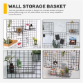 3 Pcs Wire Baskets,Wall Grid Panel Hanging Wire Basket,Wall Storage and Display Basket for Cabinet & Pantry Organization. 