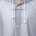 Adult Hooded Poncho One-piece Long Raincoat Reusable Men's And Women's Waterproof Raincoat Outdoor Travel Transparent Raincoat. 