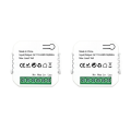 2X Tuya Smart Life ZigBee Switch Electricity Energy Monitor KWh Din Rail 16A Socket Mini Module. 