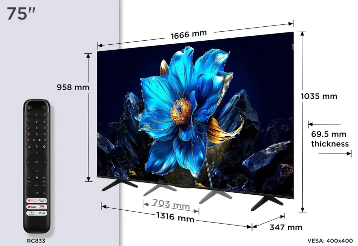 TCL%2075P7K%20QLED,%20Direct%20LED%20TV,%204K%20HDR%20,%20Smart%20TV%20Powered%20by%20Google%20-%20Image%203