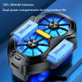 FS01 Dual Fan Mobile Phone Cooler Plug-in/Rechargeable Mobile Phone Radiator Game Air Cooling for Android IOS PUBG Game Cooler. 