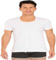 Amul Comfy White RNS Half Sleeve Vest For Men. 
