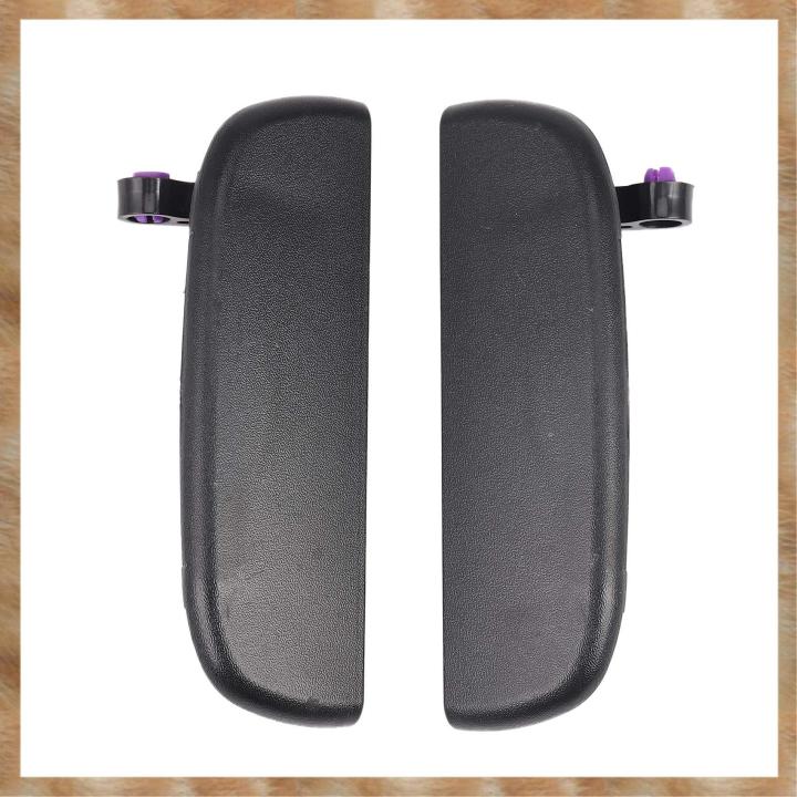 Kqueebee 2Pcs Car Black Front Rear Outer Door Handle Exterior Outside Door Open Knob Left Right for New Alto
