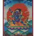 Vajrapani Thangka Painting 15" x 12". 