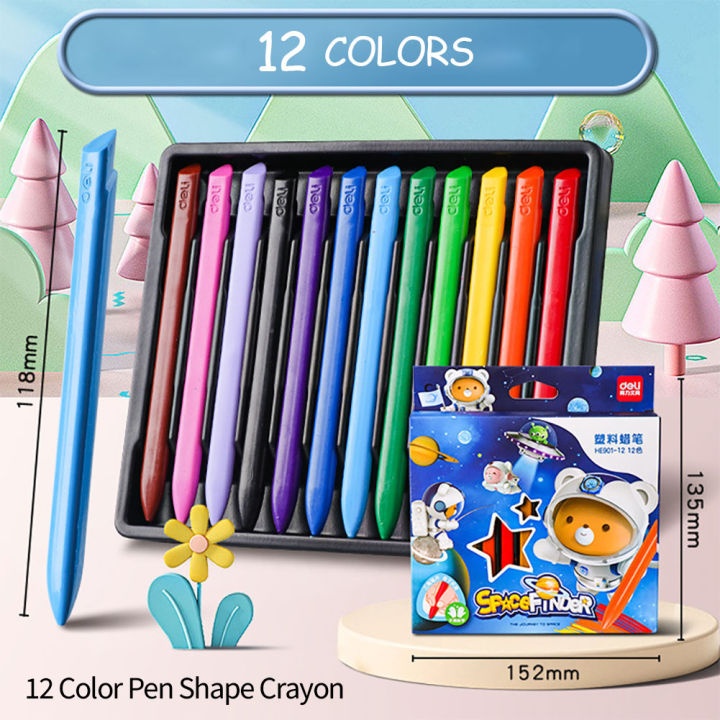 【Toy life hall】Colors/Set Drop Shape Crayons Non Dirty Hand Washable Safe Non-Toxic for kids Baby Toddler Gift Education Tools