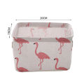 Wifu Cotton Linen Set of 3, 5 and 10 Small Foldable Basket for Closet Organizing, Multipurpose Storage Box Hamper for Clothings, Socks, Underpants, Kids Toy. 