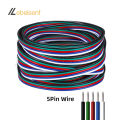 5/10Meter 22 AWG 2Pin 3Pin 4Pin 5Pin 6Pin Electronic Cable Extension Wire Color Line for 5050 3528 RGBW RGB CCT LED Strip Lights. 
