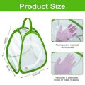 Durable Green Collapsible Insect Cage Zipper Opening Transparent Mesh Plant Insect Screen Feeding Box Insect Habitat Breeding Observing Cages Indoor Outdoor. 