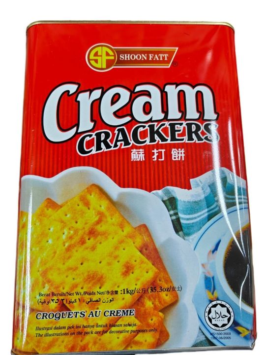 Shoon Fatt Cracker Cream Craker Biscuits No sugar Added  1Kg