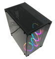 Redragon Wideload GC-802 Full Size ATX PC Glass Case with 4 RGB Fans Included. 
